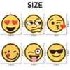 Embroidered Patches, 6 pcs Smile Face Iron-On Set view 3