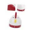 Mechanical Cartoon Chicken Kitchen Timer, 60 Minutes, White view 2