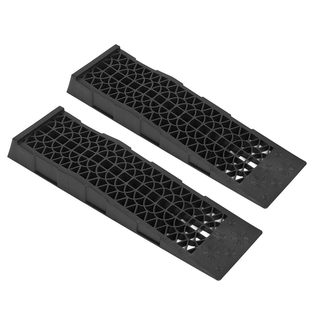 Fockety Car Ramps for Oil Changes and Lifting, 2,000 kg Capacity, Low-Profile Auto Service Ramps, 2-Pack