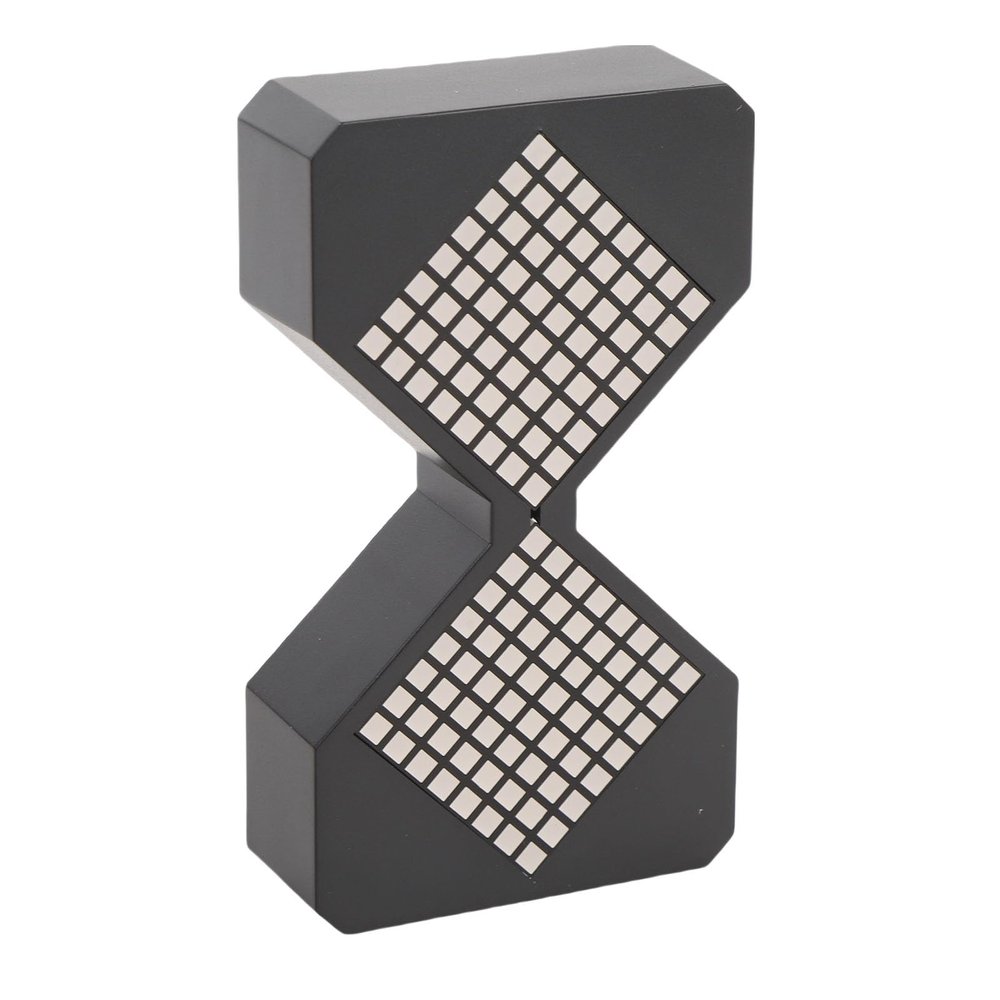 Depisuta LED Digital Electronic Hourglass, Multifunctional DIY Timer with Gravity Sensor and Ambient Light for Rooms, Classrooms, and Offices (Black)
