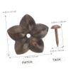 Veemoon 60-Piece Plum Blossom Iron Upholstery Tacks for Sofas, Beds, Woodwork, and Walls view 2
