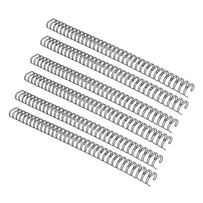SEAFRONT 50-Pack 19 mm Twin Loop Binding Wires, 3:1 Pitch, Black