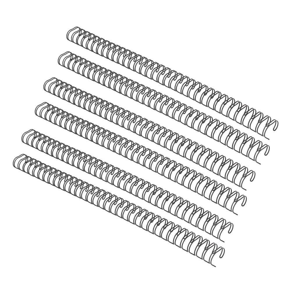 SEAFRONT 50-Pack 19 mm Twin Loop Binding Wires, 3:1 Pitch, Black