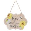 VALICLUD Yellow Hanging Ornament with Smooth Edges view 1