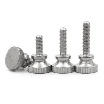 Generic 110-Piece M2 M2.5 M3 M4 M5 M6 M8 M10 M12 GB834 304 Stainless Steel Round Knurled Thumb Screws, High Step Head, Hand-Tightening Bolts for Curtain Walls (30 mm, M4, 5 pcs)