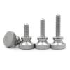 Generic 110-Piece M2 M2.5 M3 M4 M5 M6 M8 M10 M12 GB834 304 Stainless Steel Round Knurled Thumb Screws, High Step Head, Hand-Tightening Bolts for Curtain Walls (30 mm, M4, 5 pcs) view 1