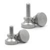 Generic 110-Piece M2 M2.5 M3 M4 M5 M6 M8 M10 M12 GB834 304 Stainless Steel Round Knurled Thumb Screws, High Step Head, Hand-Tightening Bolts for Curtain Walls (30 mm, M4, 5 pcs) view 4