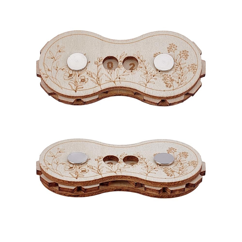 nbeads 2-Pack Wooden Row Counters