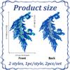 NBEADS 2-Pack Phoenix Tail Embroidery Patch view 2