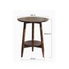 FAJNUZI2024 Minimalist Movable Coffee Side Table, Brown view 2