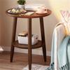 FAJNUZI2024 Minimalist Movable Coffee Side Table, Brown view 3