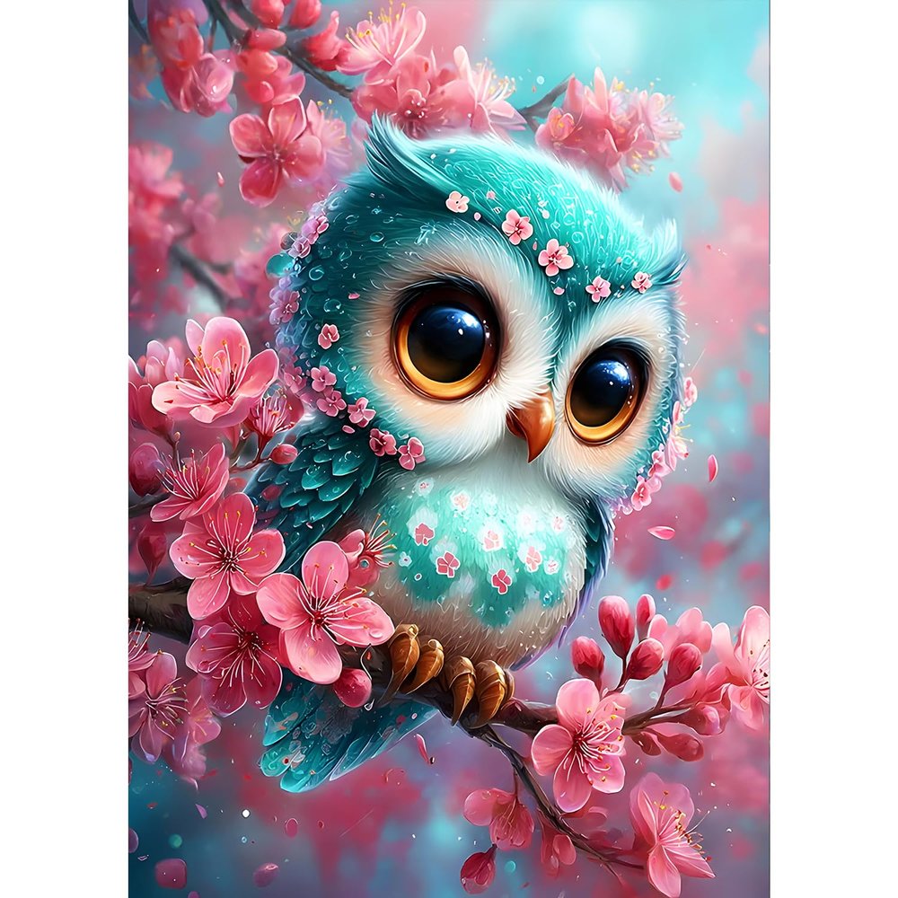 QQYRHN 5D Baby Owl Diamond Painting Kit