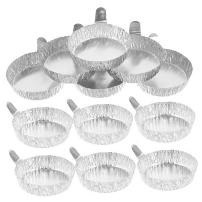 Laboratory Sample Weighing Dishes with Handles, 100 pcs., 42 mL, Aluminum Foil