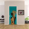 African Woman Door Sticker, Self-Adhesive 3D Door Wallpaper, 90 x 210 cm view 2