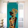 African Woman Door Sticker, Self-Adhesive 3D Door Wallpaper, 90 x 210 cm view 3