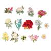 14-Piece Flower Iron-On Patches view 1