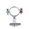 1-Piece Stainless Steel Pipe Clamp for 25–27 mm OD Tubes, 50 mm Pole, with Base Plate view 1