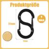 QZKJQDD 4-Pack Mini Keychain Clips view 2
