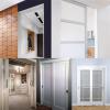 Sliding Barn Door Hardware Kit, Double Track, Silver, 2.7 m (8.9 ft) view 2