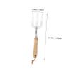 BESTonZON Stainless Steel Metal Garden Fork Trowel, Wear-Resistant and Easy to Store for Weeding in Home Gardens view 2