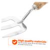 BESTonZON Stainless Steel Metal Garden Fork Trowel, Wear-Resistant and Easy to Store for Weeding in Home Gardens view 3