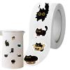 Cat Stickers - Cute Black Kitten Stickers for Decoration view 1