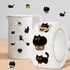 Cat Stickers - Cute Black Kitten Stickers for Decoration view 3