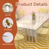 Transparent Tablecloth, Washable PVC Table Cover view 3