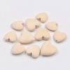 15 Pack Heart-Shaped Natural Wood Beads view 1