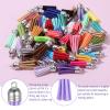 60 Pack Leather Tassels, 38mm Mini DIY Keychain Tassels view 3