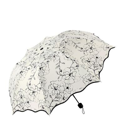 Compact Folding Windproof Rain Umbrella for Women