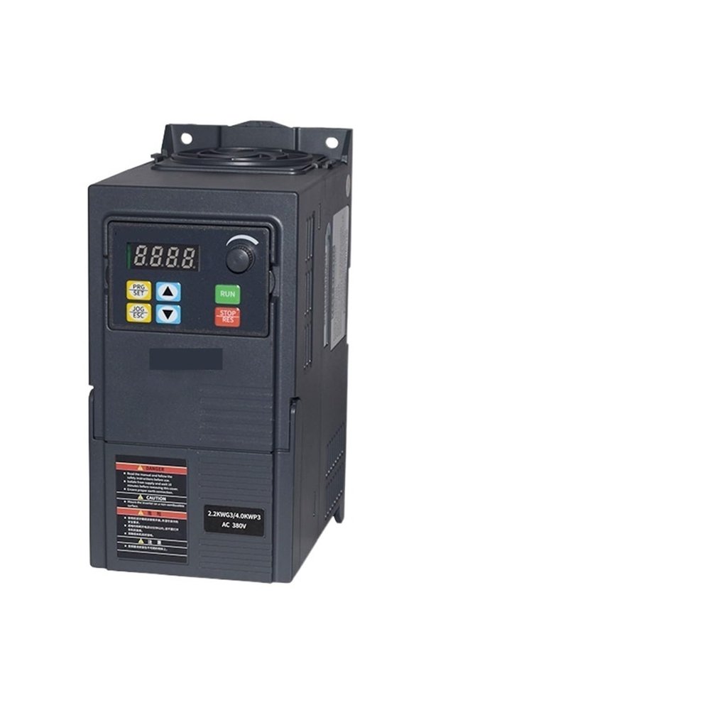 Variable Frequency Drive, 0.75/1.5/2.2/3 kW, 1/2/3 HP, 380 V, Economical Motor Speed Converter with Vector Control, Compact Inverter (2.2 kW, DC 370–630 V)