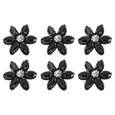 QUARKZMAN 6-Piece Handmade Flower Bead Applications