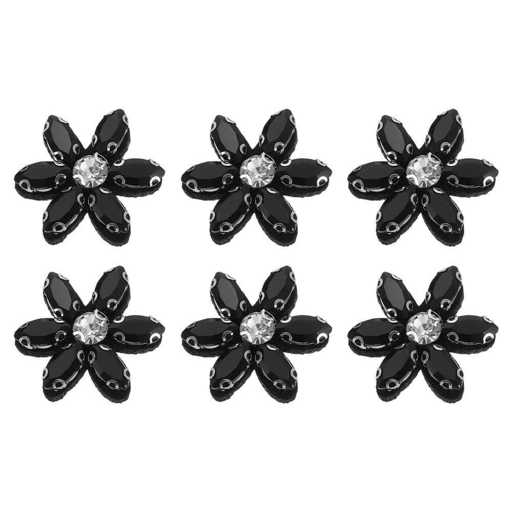 QUARKZMAN 6-Piece Handmade Flower Bead Applications