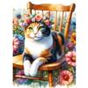 QINRUBB DIY Calico Cat Diamond Painting Kit view 1