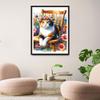 QINRUBB DIY Calico Cat Diamond Painting Kit view 2