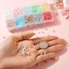PandaHall Faceted Bicone Glass Beads, 1,420 Pieces, 10 Colors view 4
