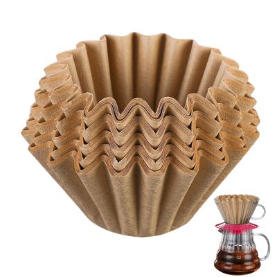 Basket Coffee Filters - 50-Pack Single Serve Unbleached Paper Filters