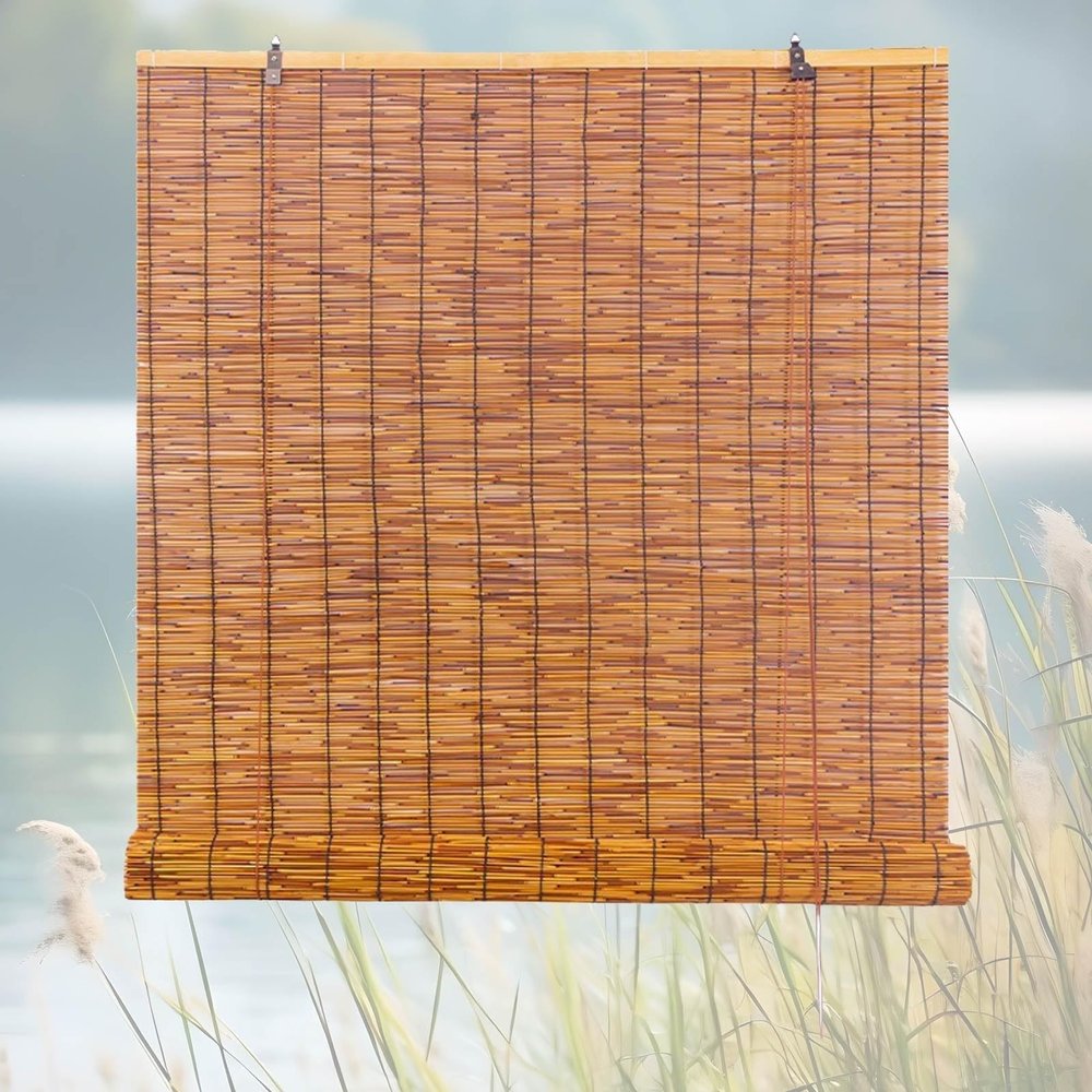 Retro Bamboo Outdoor Roller Shade