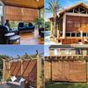 Retro Bamboo Outdoor Roller Shade view 3