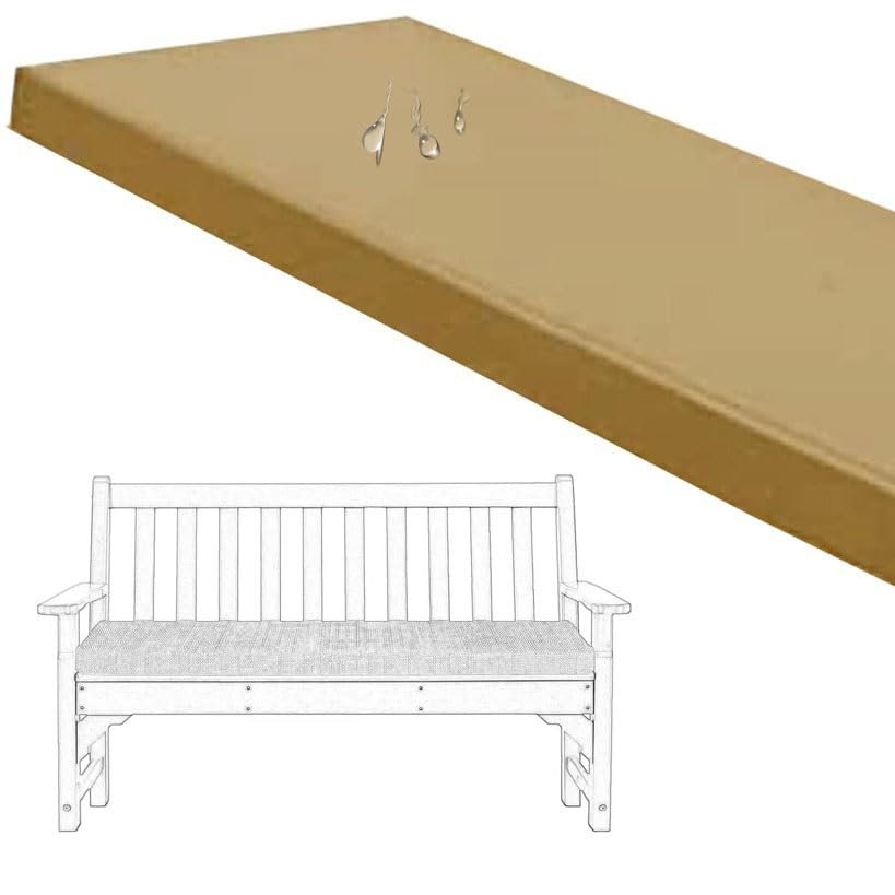 UWOBTN Waterproof Outdoor Bench Cushion, 80 x 23 x 3 cm, Color 8