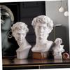 White Resin David Head Statue for Drawing Study view 3