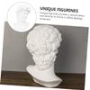 White Resin David Head Statue for Drawing Study view 4