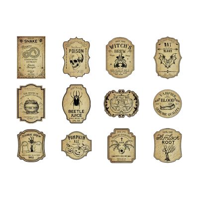 Wine Bottle Stickers, 12 Pack