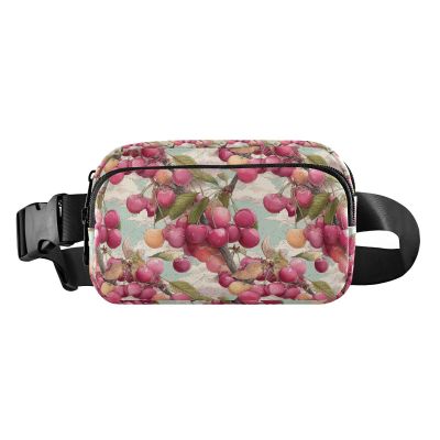 Cherry Illustration Trendy Crossbody Bag for Women, Men, and Teens, One Size