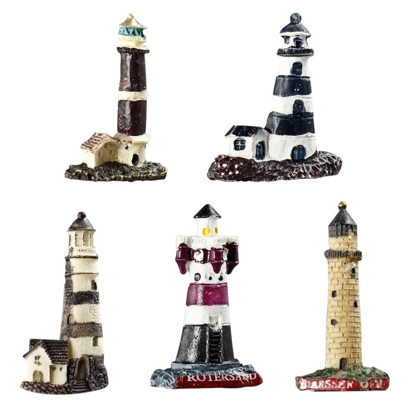 FUNOMOCYA 5Pcs Lighthouse Refrigerator Magnets