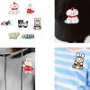 Embroidered Cartoon Animal Patches, Rabbit, 7 Pieces view 2
