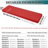 Waterproof Outdoor Bench Cushion, 5 cm Thick, Removable Washable Cover, PU, #20, 110 x 50 x 5 cm view 3