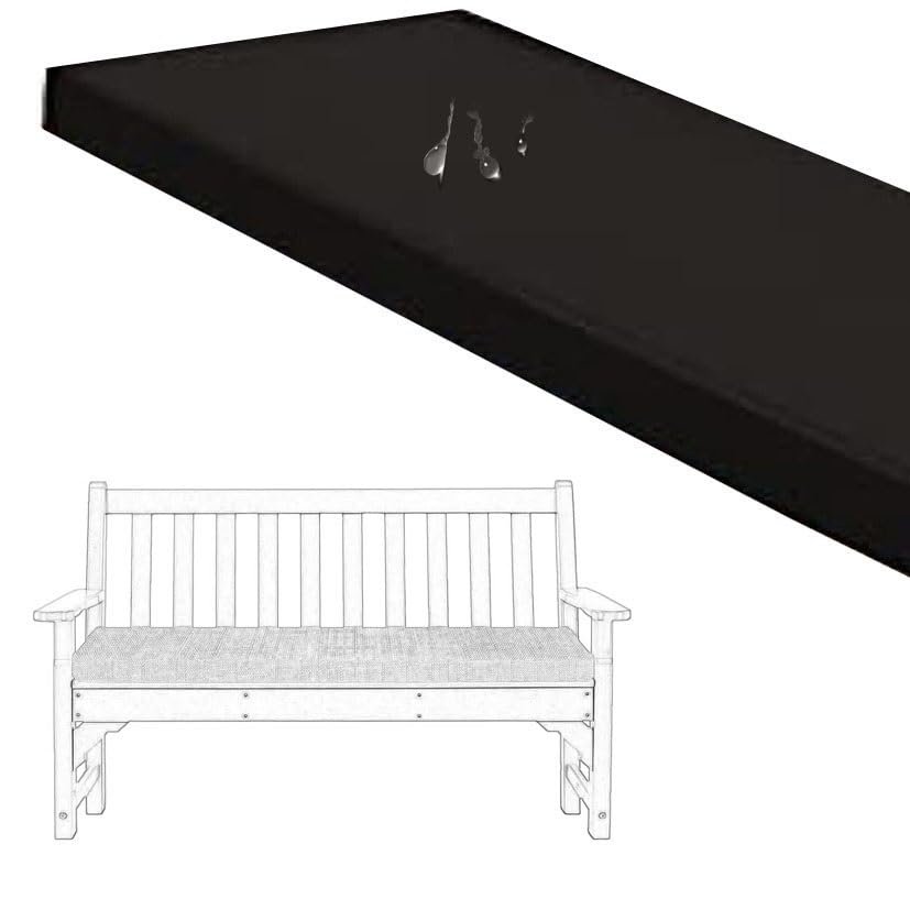 UWOBTN Waterproof Beer Bench Cushion, 110 x 35 x 3 cm