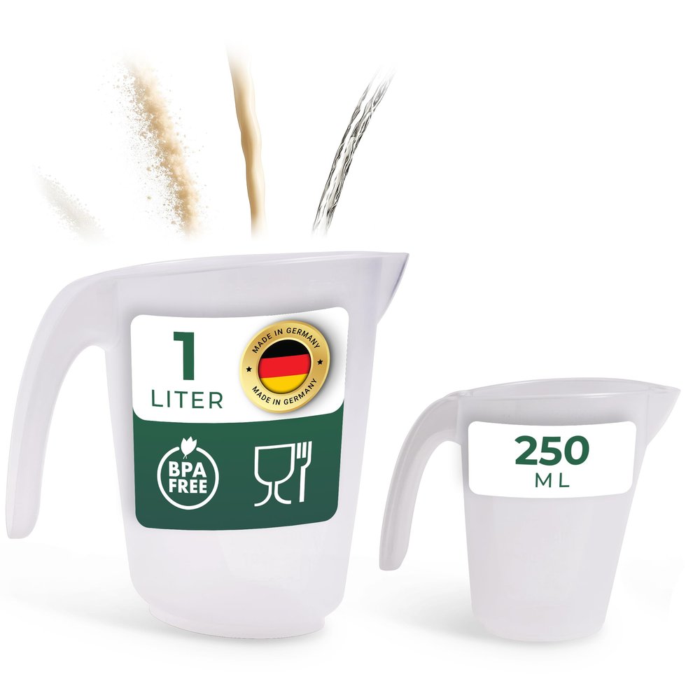 Novaliv Measuring Cup Set, 250 ml and 1,000 ml
